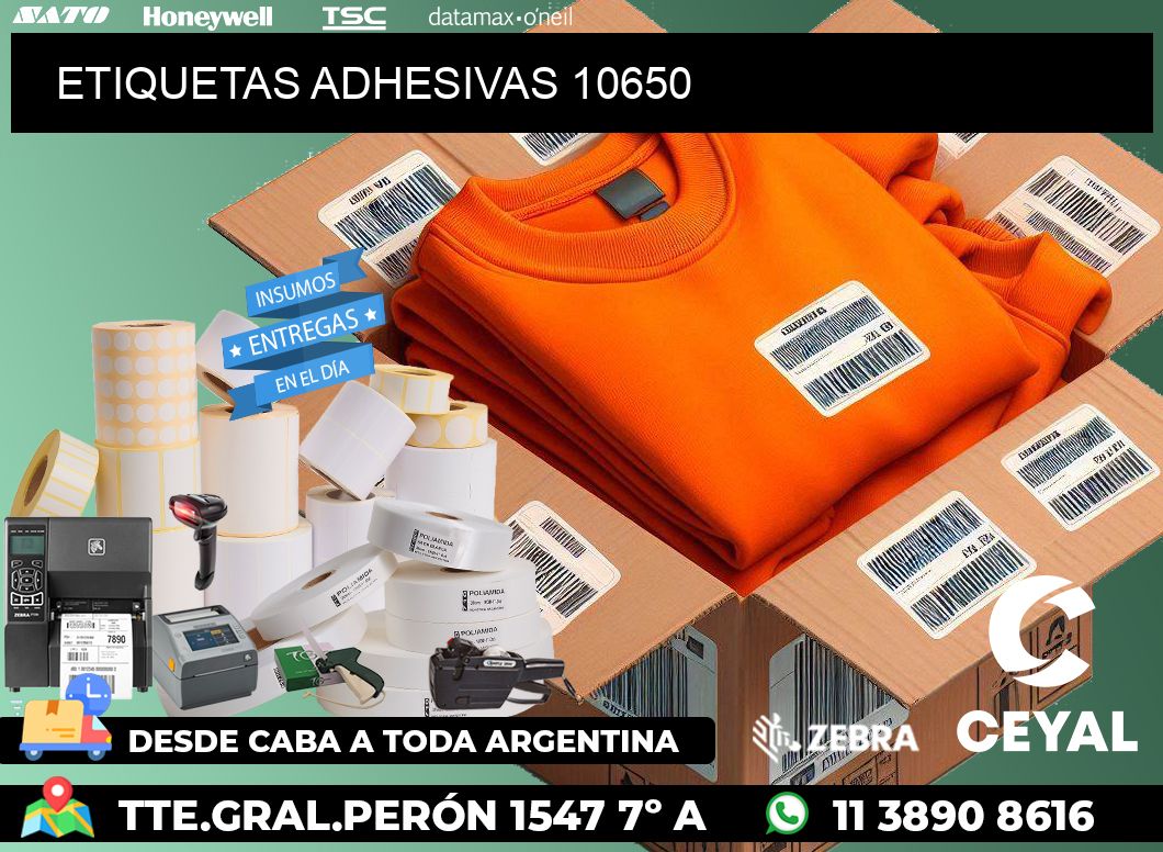 ETIQUETAS ADHESIVAS 10650