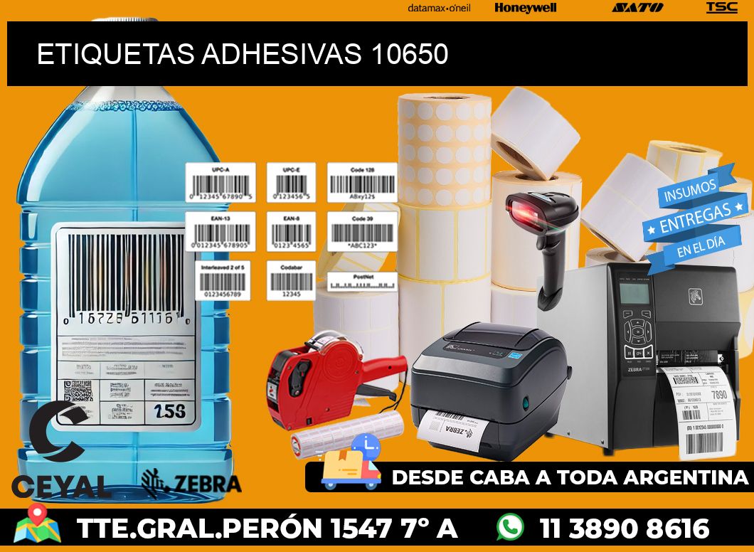 ETIQUETAS ADHESIVAS 10650