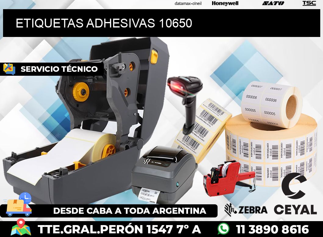 ETIQUETAS ADHESIVAS 10650