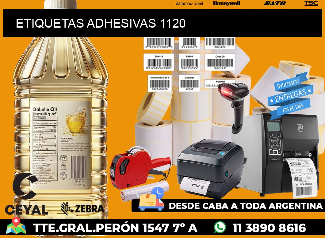 ETIQUETAS ADHESIVAS 1120
