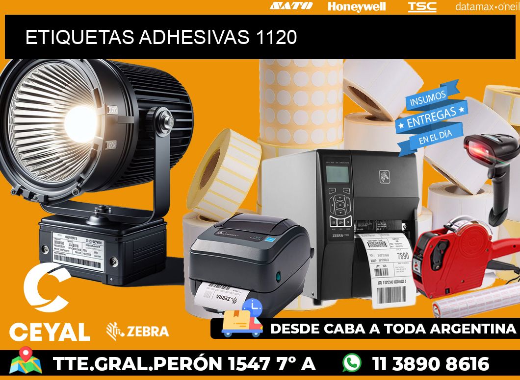 ETIQUETAS ADHESIVAS 1120