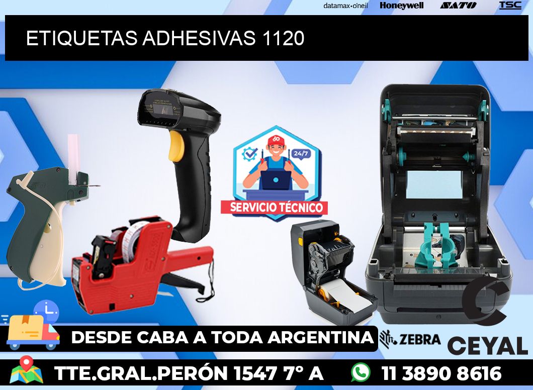 ETIQUETAS ADHESIVAS 1120