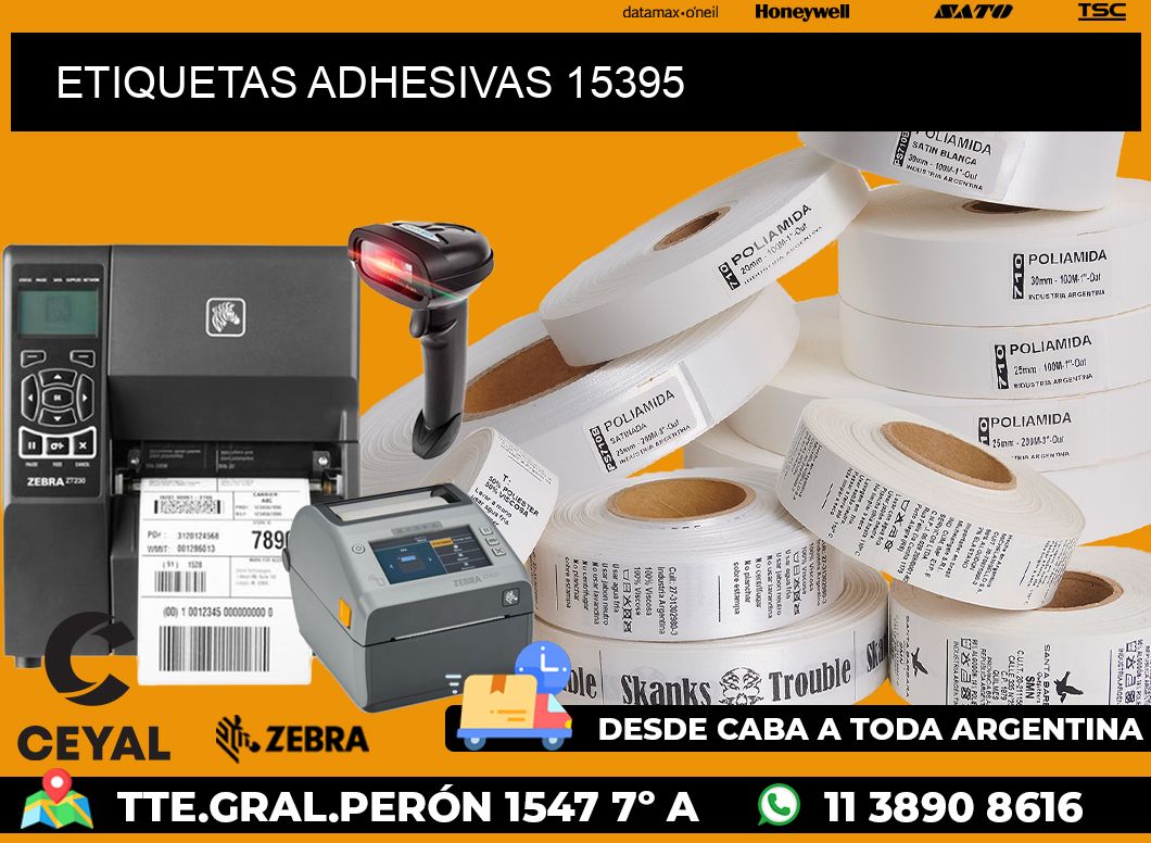 ETIQUETAS ADHESIVAS 15395