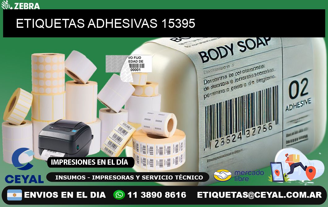 ETIQUETAS ADHESIVAS 15395