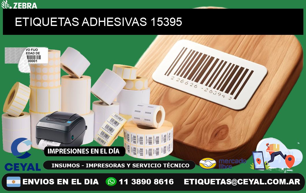 ETIQUETAS ADHESIVAS 15395