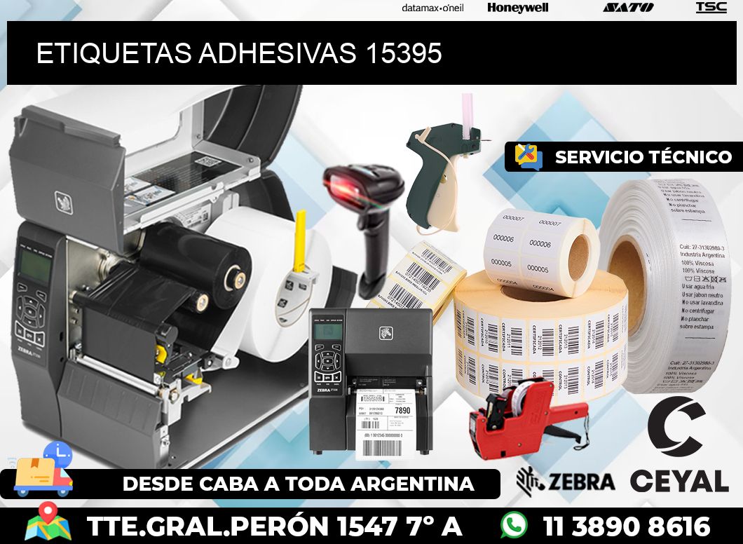 ETIQUETAS ADHESIVAS 15395