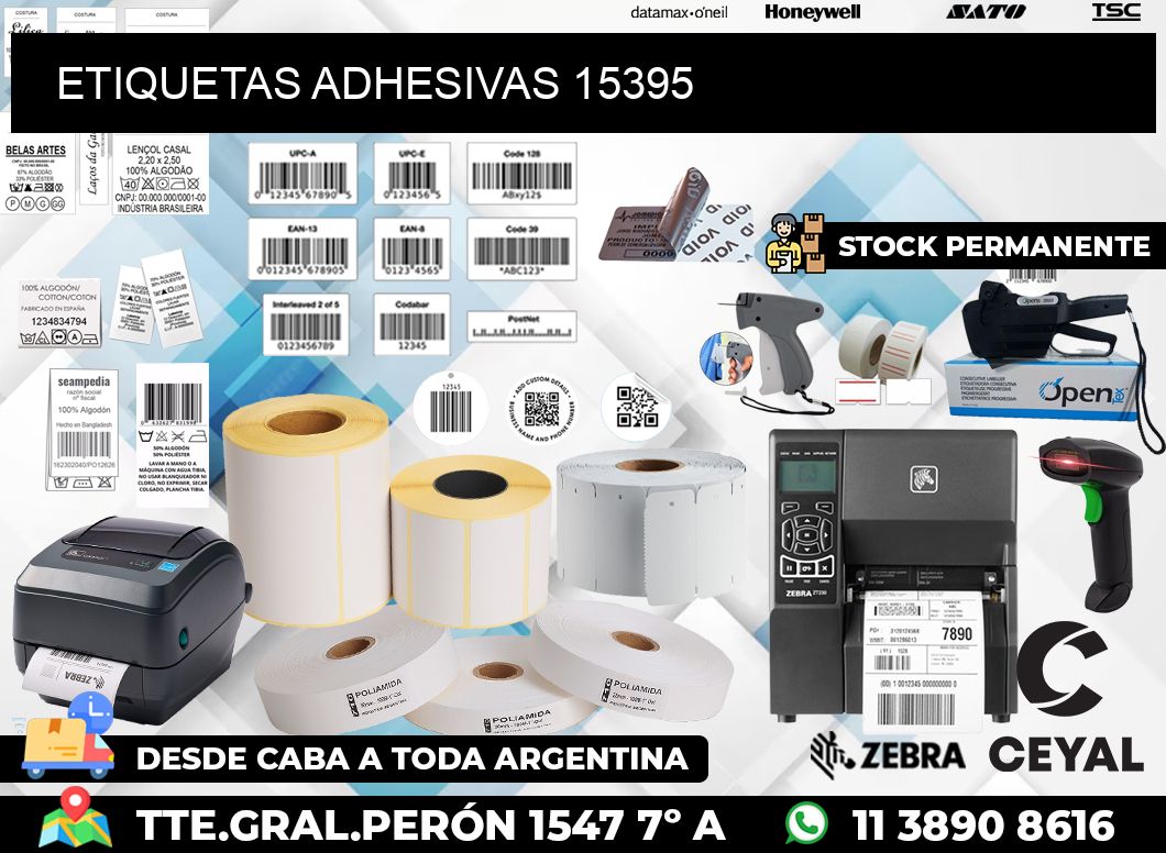 ETIQUETAS ADHESIVAS 15395