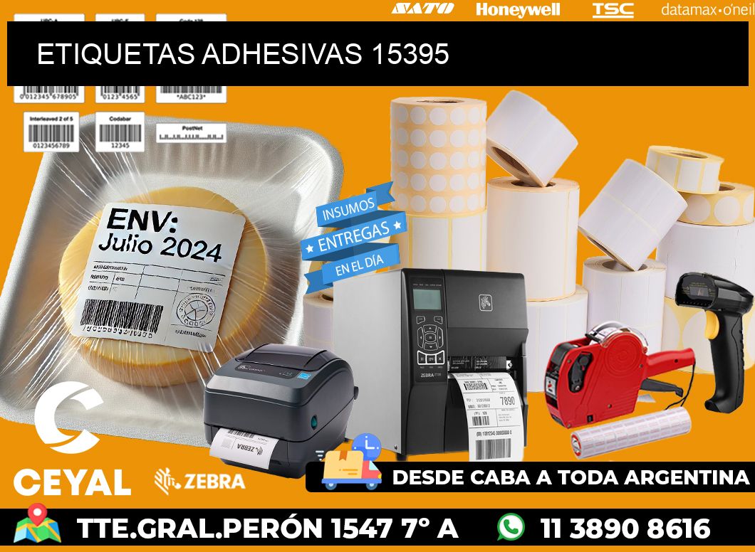 ETIQUETAS ADHESIVAS 15395