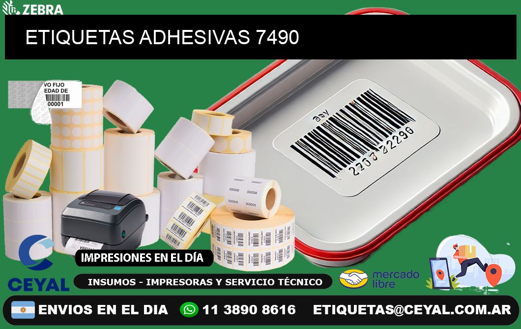 ETIQUETAS ADHESIVAS 7490
