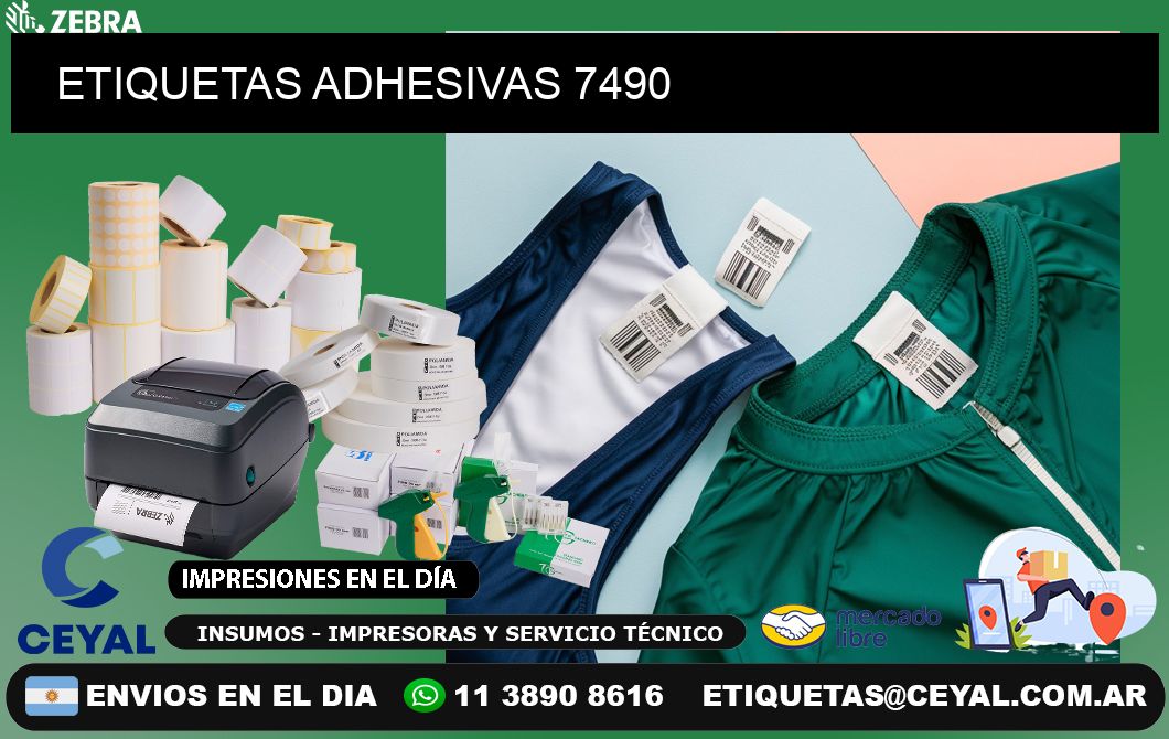 ETIQUETAS ADHESIVAS 7490