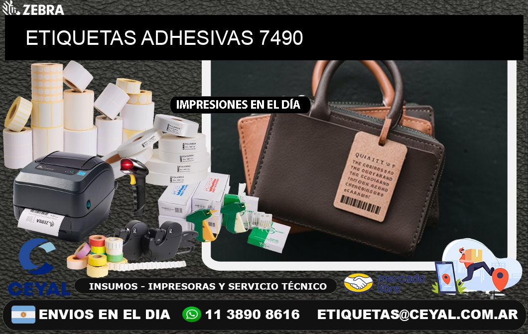 ETIQUETAS ADHESIVAS 7490