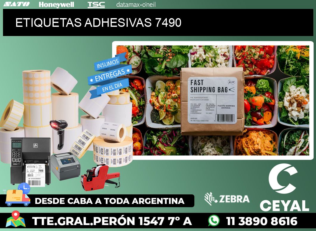ETIQUETAS ADHESIVAS 7490