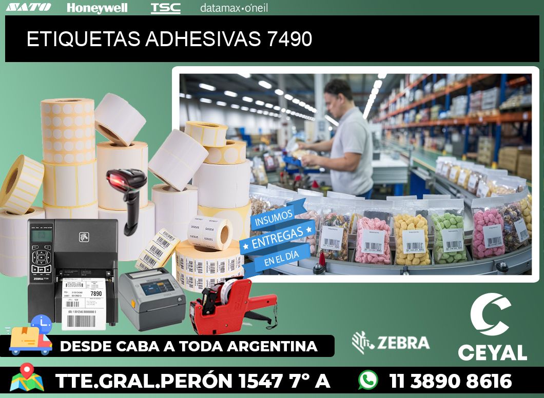 ETIQUETAS ADHESIVAS 7490