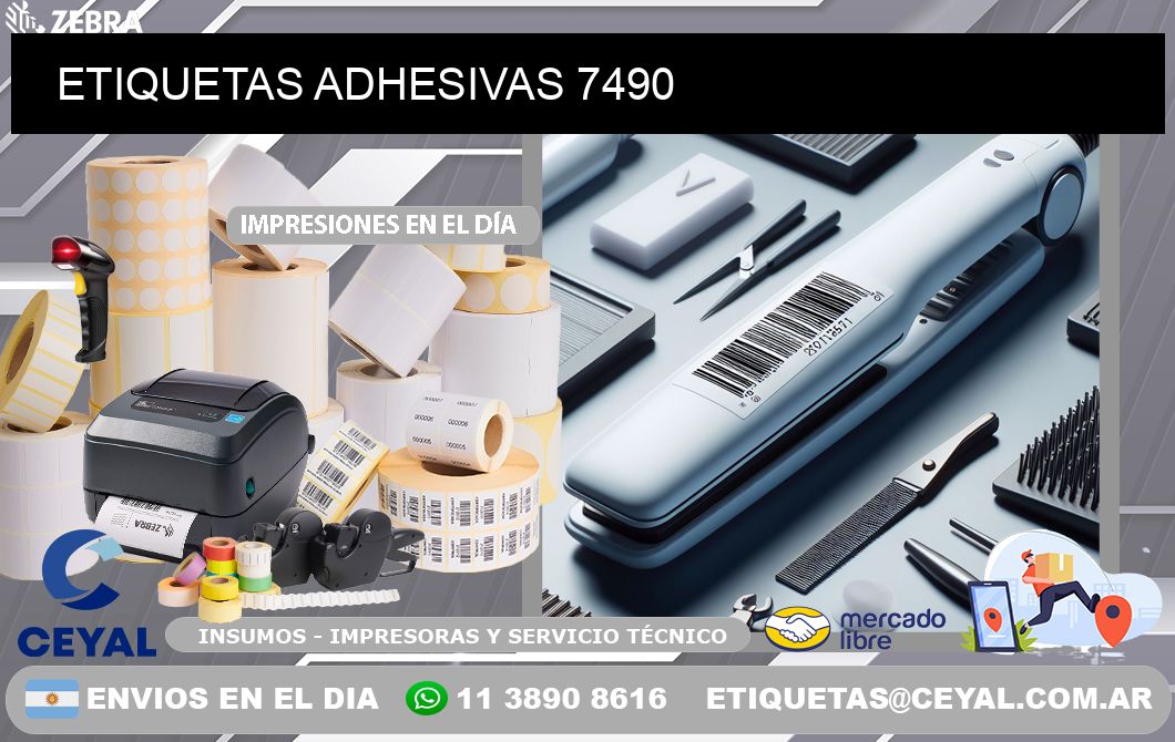 ETIQUETAS ADHESIVAS 7490
