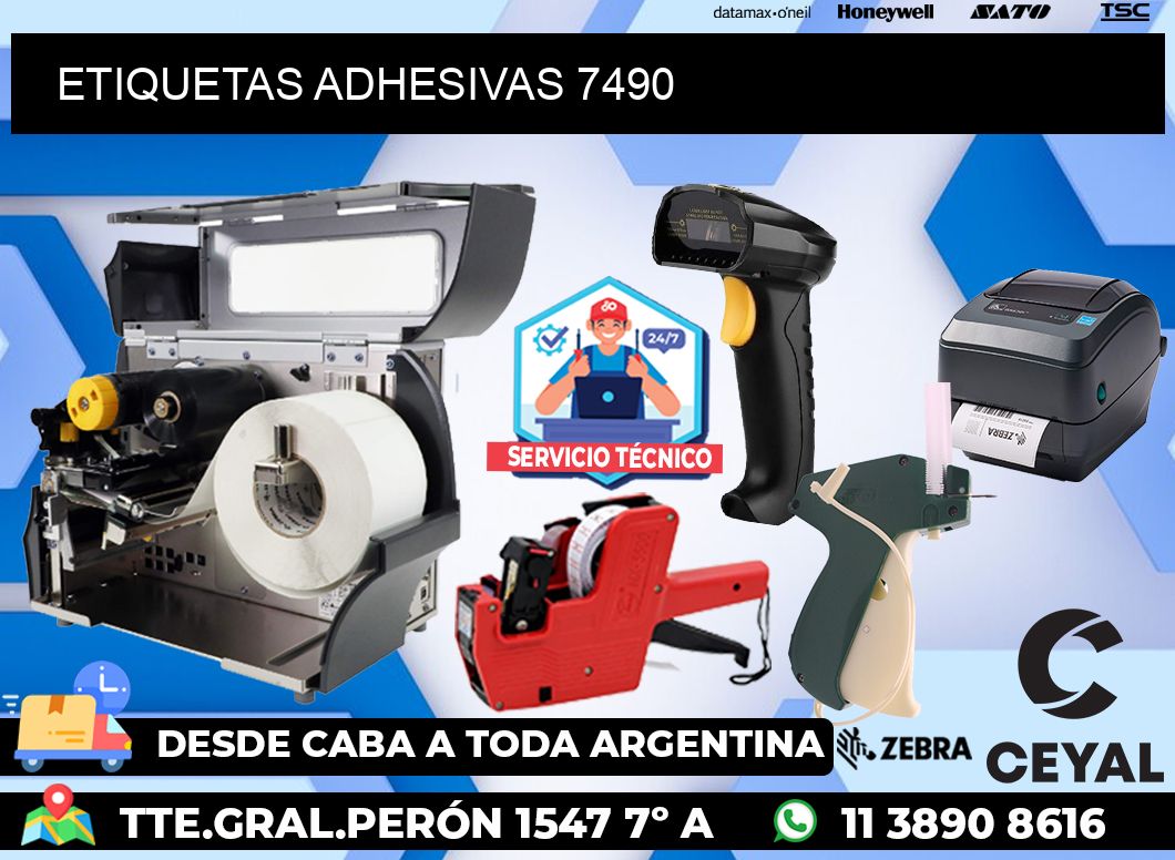 ETIQUETAS ADHESIVAS 7490