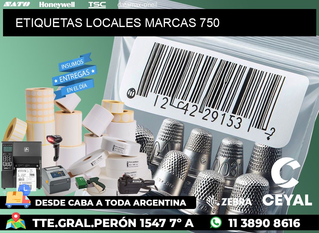 ETIQUETAS LOCALES MARCAS 750