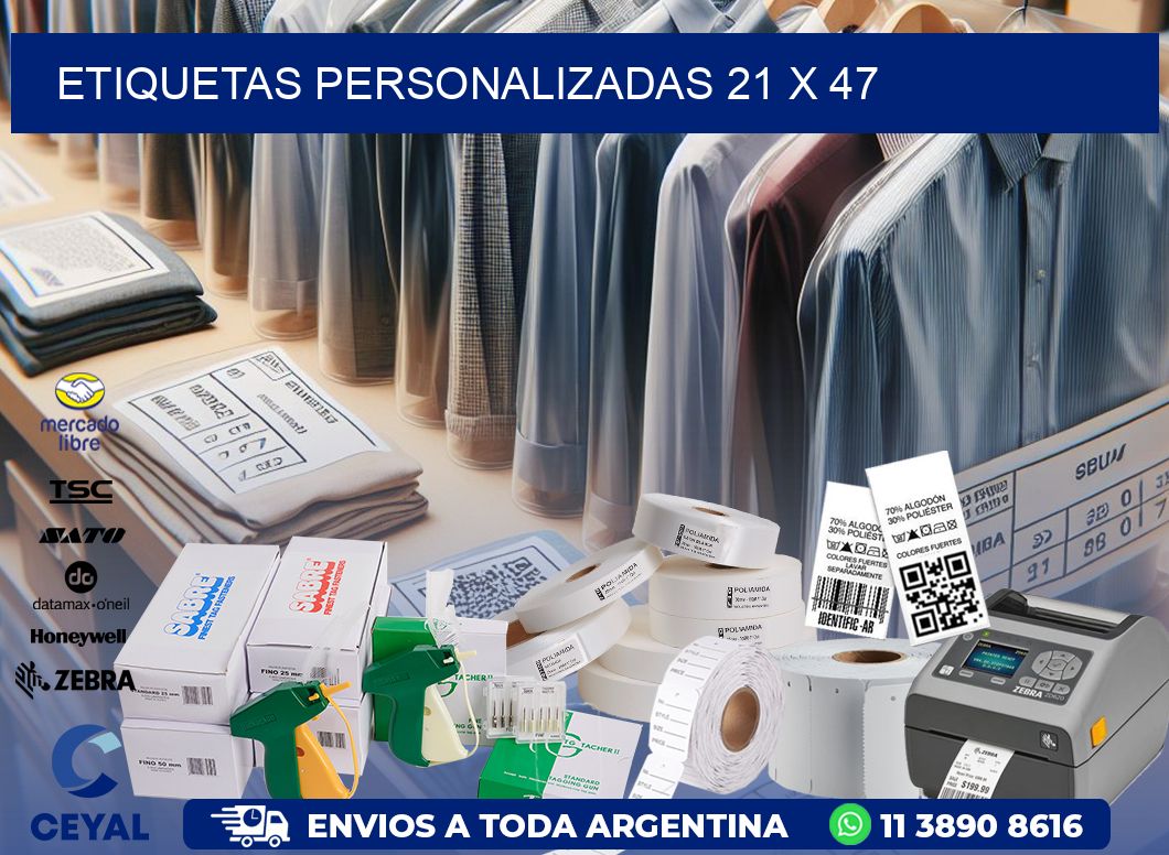 ETIQUETAS PERSONALIZADAS 21 x 47