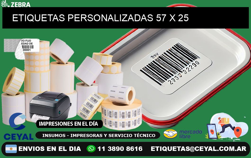 ETIQUETAS PERSONALIZADAS 57 x 25