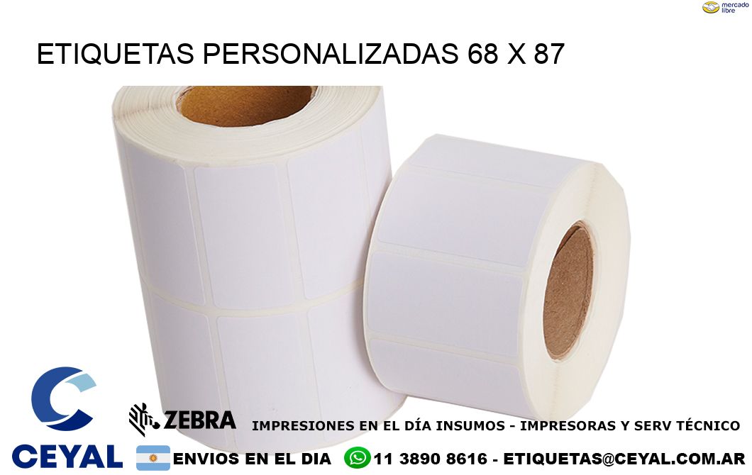 ETIQUETAS PERSONALIZADAS 68 x 87