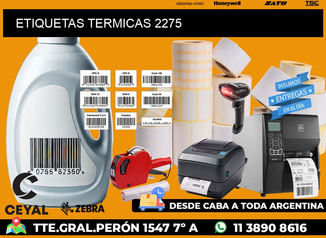 ETIQUETAS TERMICAS 2275