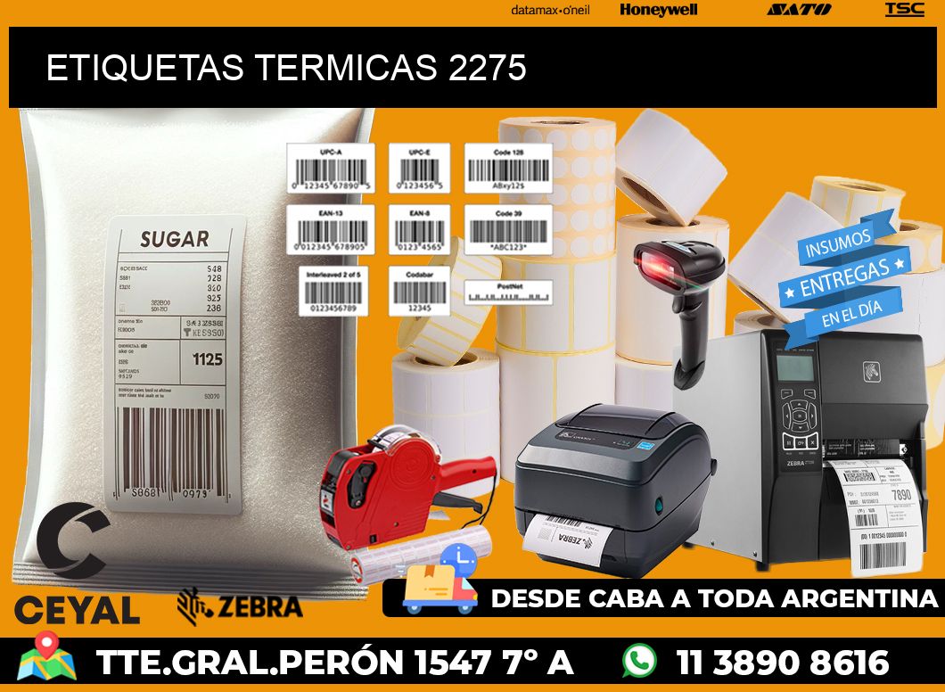 ETIQUETAS TERMICAS 2275