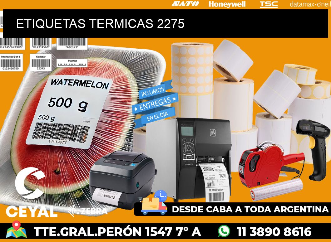 ETIQUETAS TERMICAS 2275