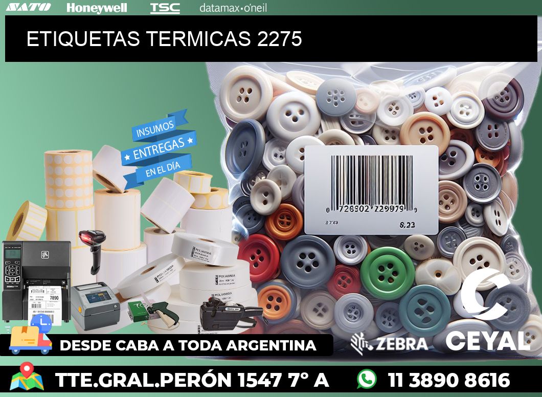 ETIQUETAS TERMICAS 2275