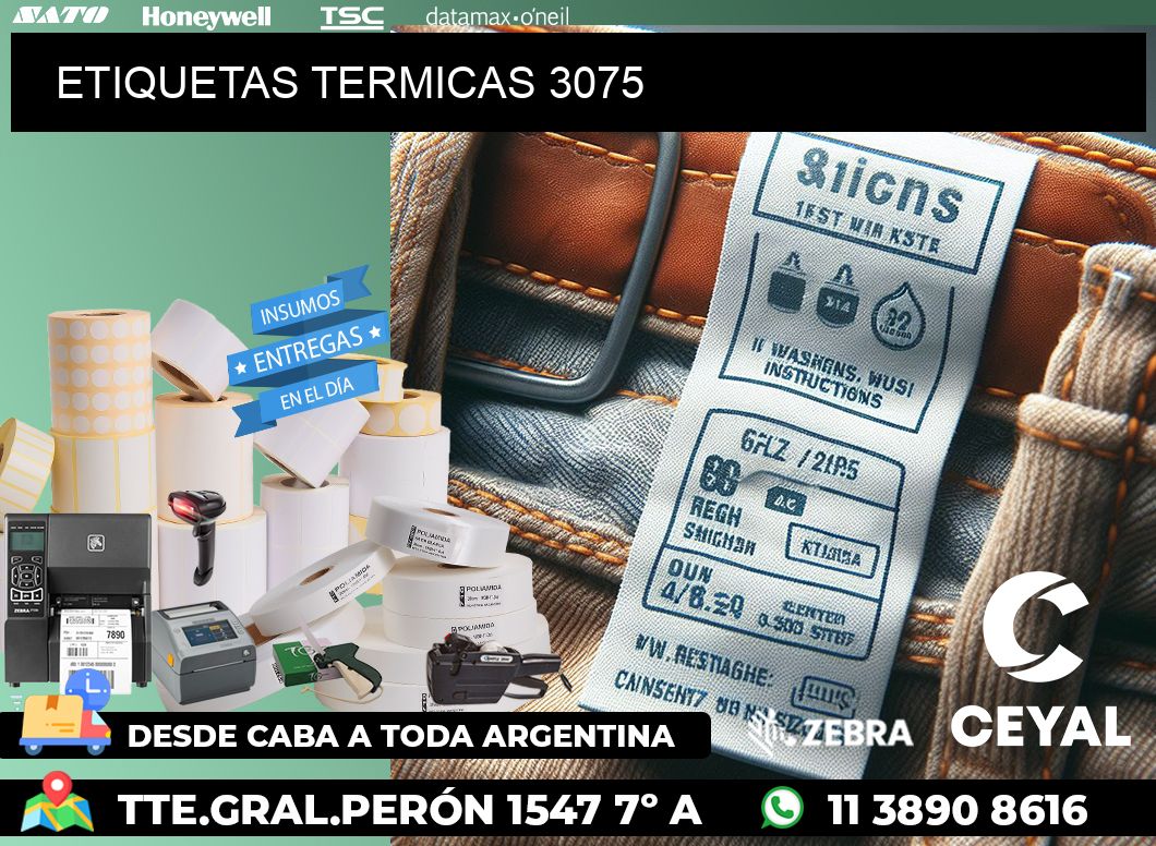 ETIQUETAS TERMICAS 3075