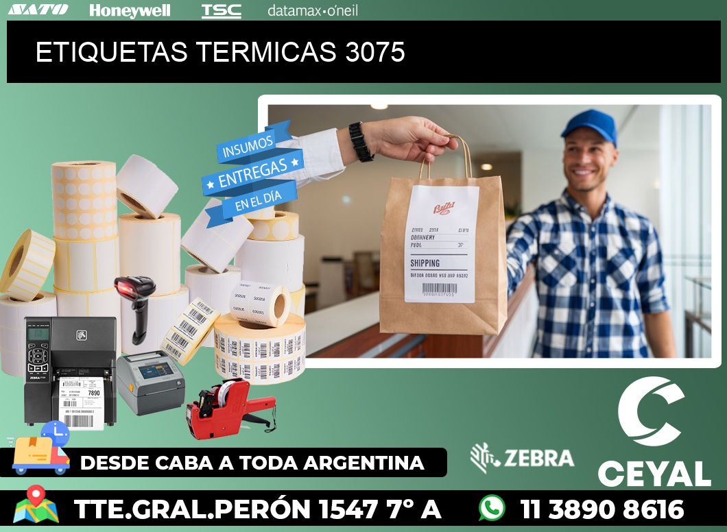 ETIQUETAS TERMICAS 3075