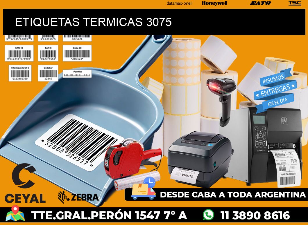 ETIQUETAS TERMICAS 3075