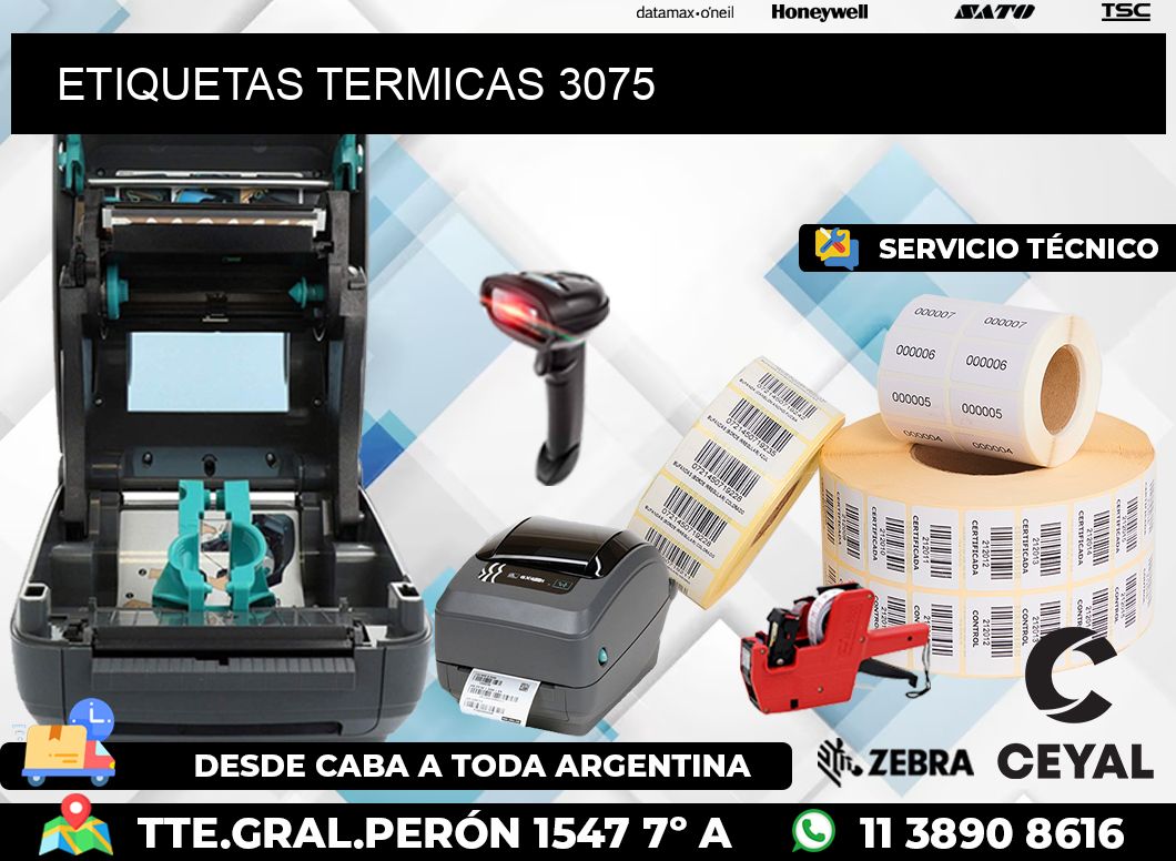 ETIQUETAS TERMICAS 3075