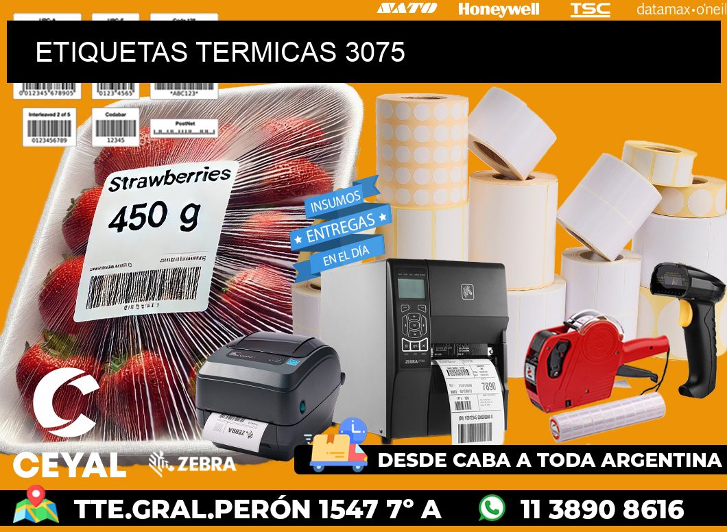 ETIQUETAS TERMICAS 3075