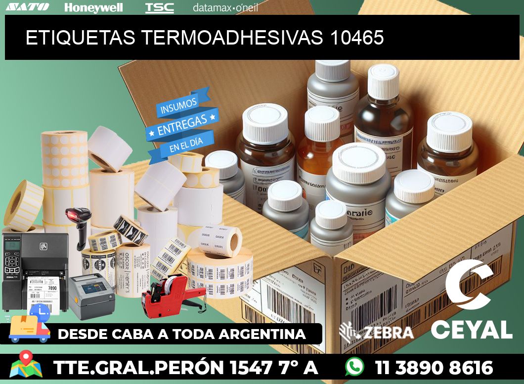 ETIQUETAS TERMOADHESIVAS 10465