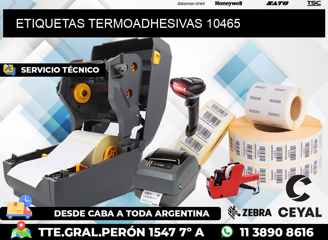 ETIQUETAS TERMOADHESIVAS 10465