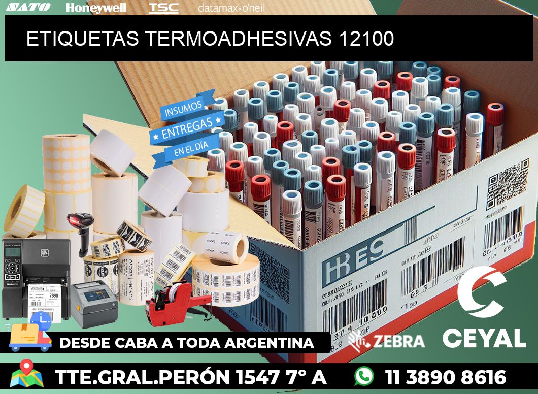 ETIQUETAS TERMOADHESIVAS 12100