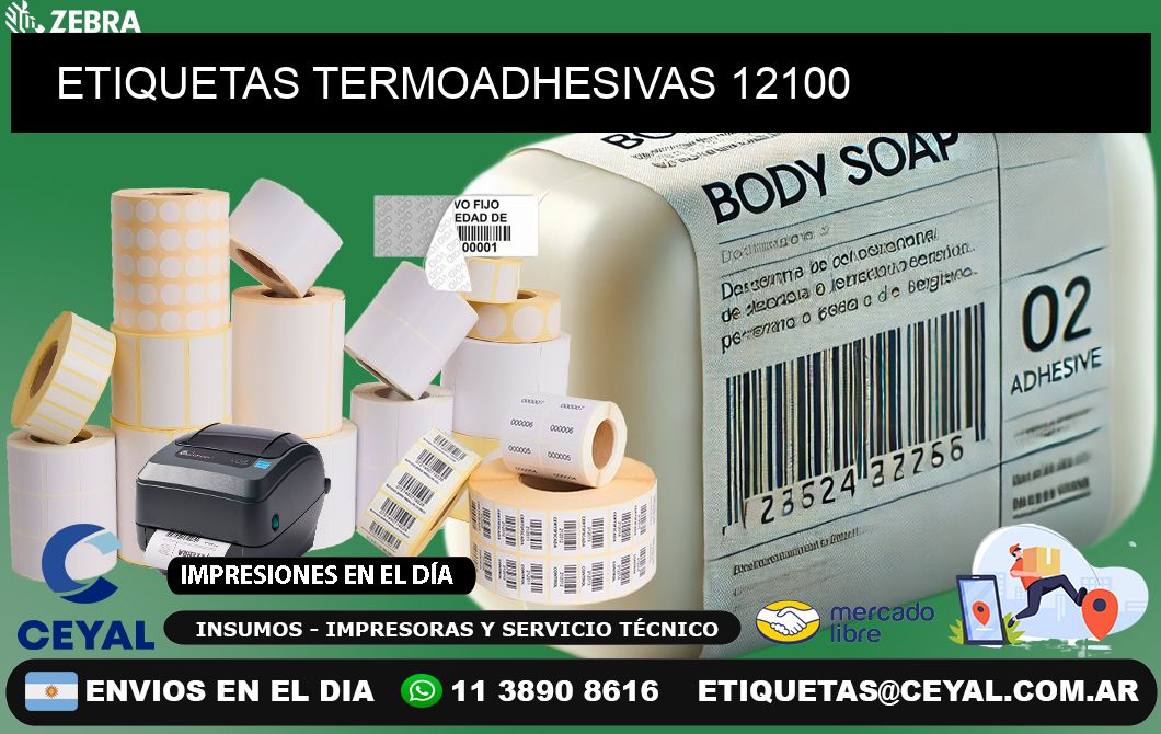 ETIQUETAS TERMOADHESIVAS 12100