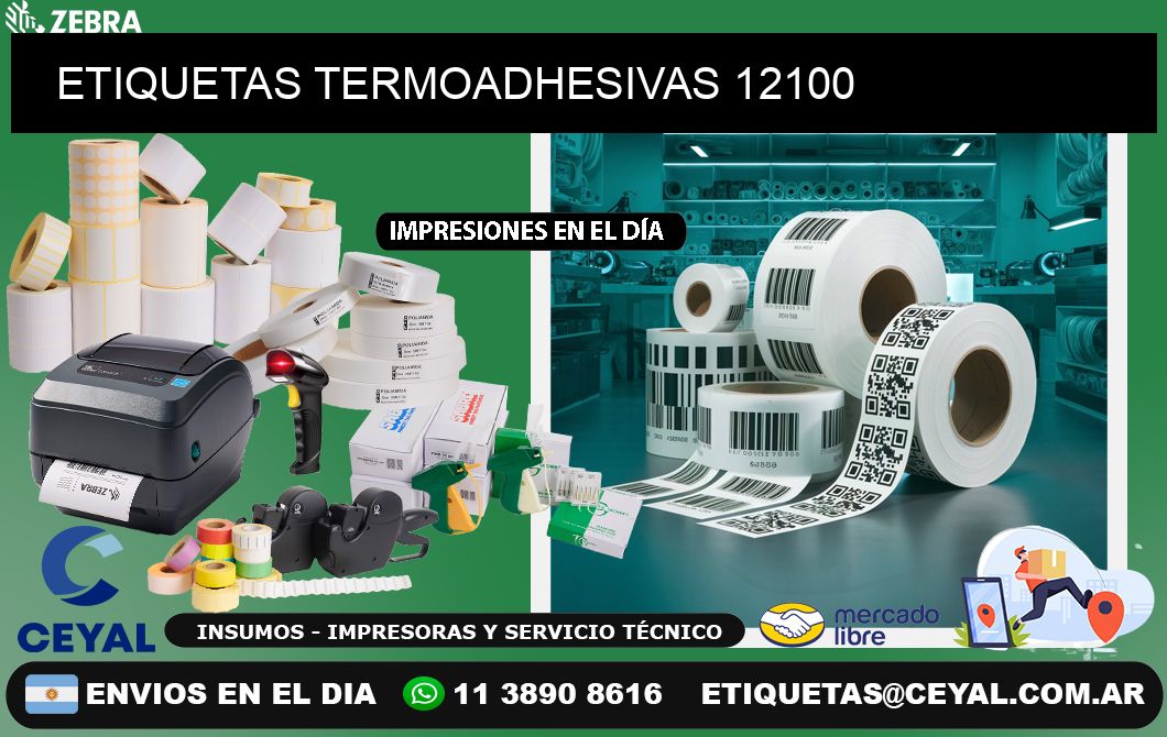 ETIQUETAS TERMOADHESIVAS 12100