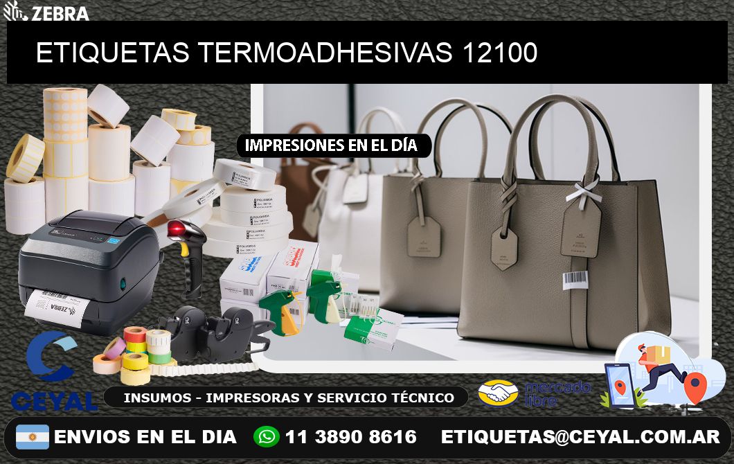 ETIQUETAS TERMOADHESIVAS 12100