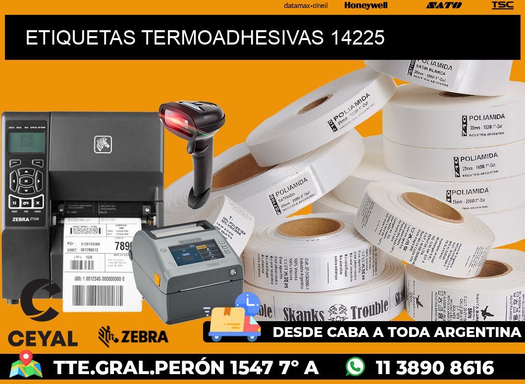 ETIQUETAS TERMOADHESIVAS 14225