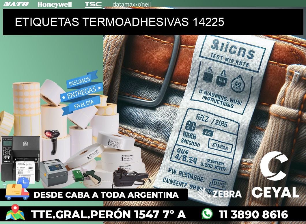 ETIQUETAS TERMOADHESIVAS 14225