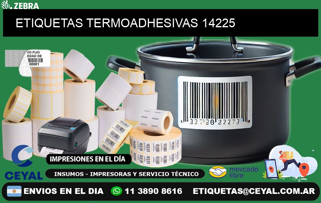 ETIQUETAS TERMOADHESIVAS 14225