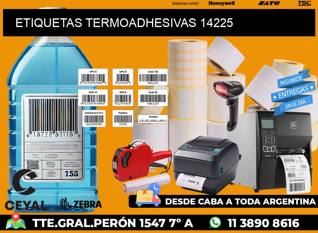 ETIQUETAS TERMOADHESIVAS 14225