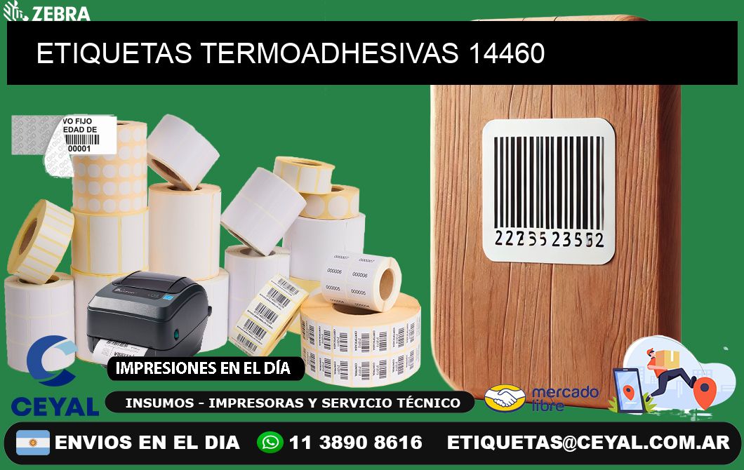 ETIQUETAS TERMOADHESIVAS 14460