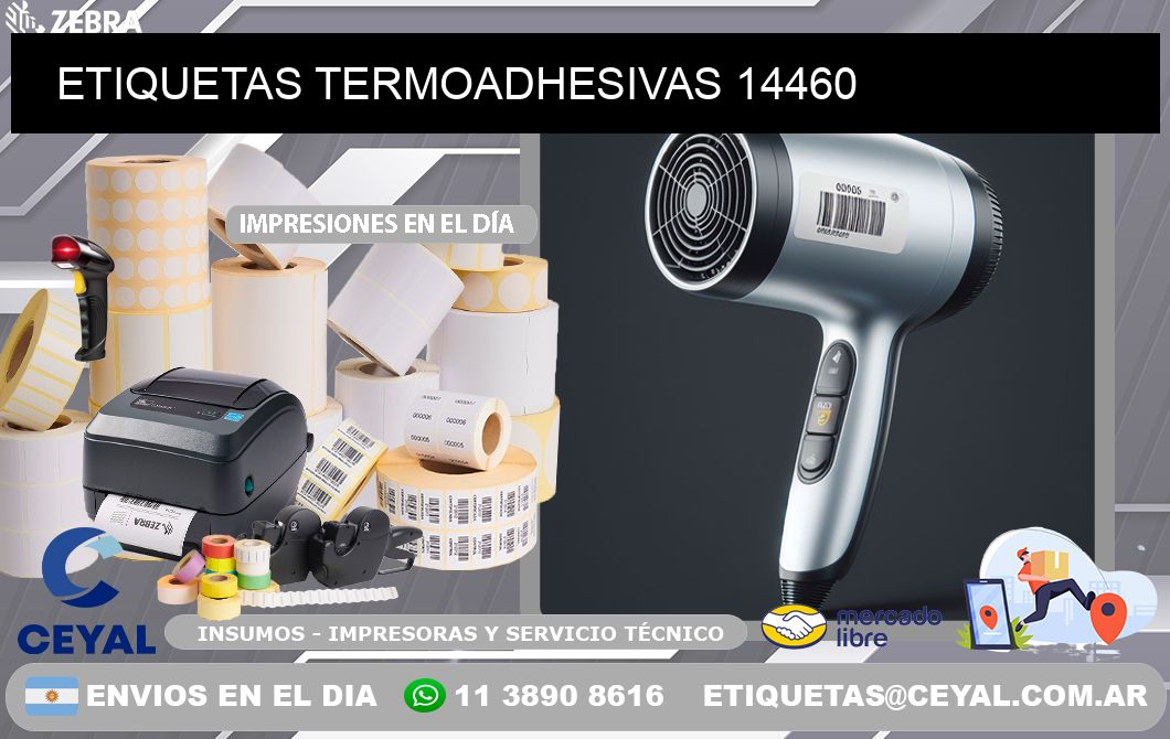 ETIQUETAS TERMOADHESIVAS 14460
