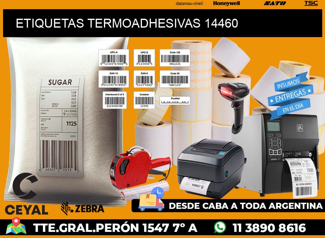 ETIQUETAS TERMOADHESIVAS 14460