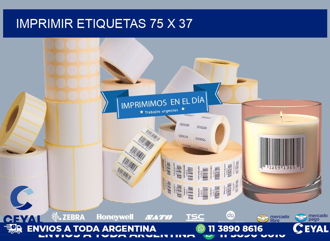 IMPRIMIR ETIQUETAS 75 x 37