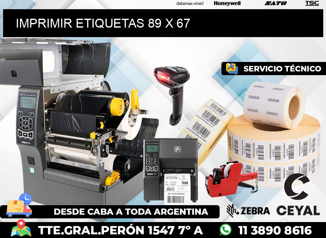 IMPRIMIR ETIQUETAS 89 x 67