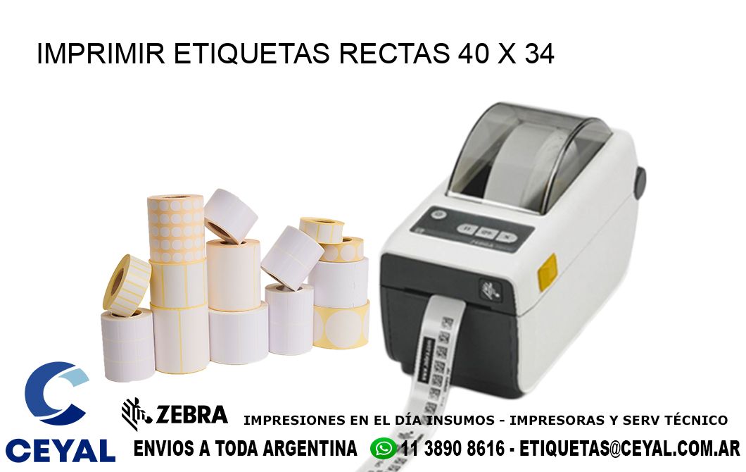 IMPRIMIR ETIQUETAS RECTAS 40 x 34