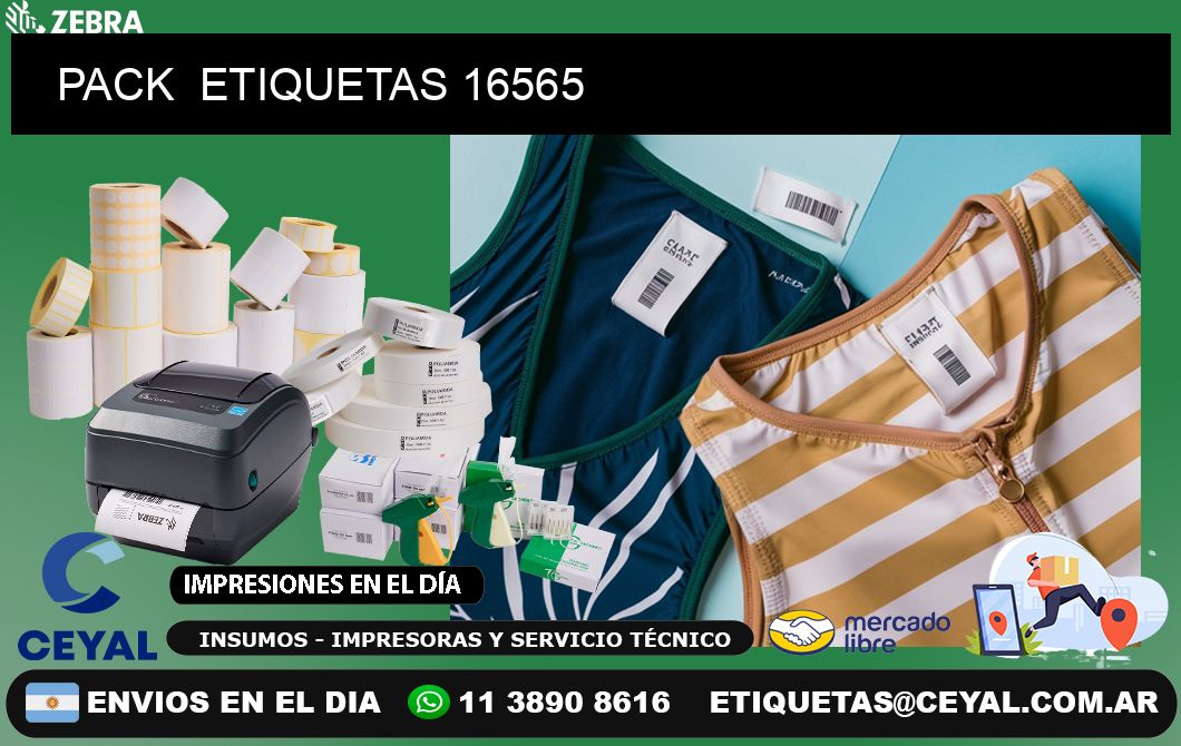 PACK  ETIQUETAS 16565