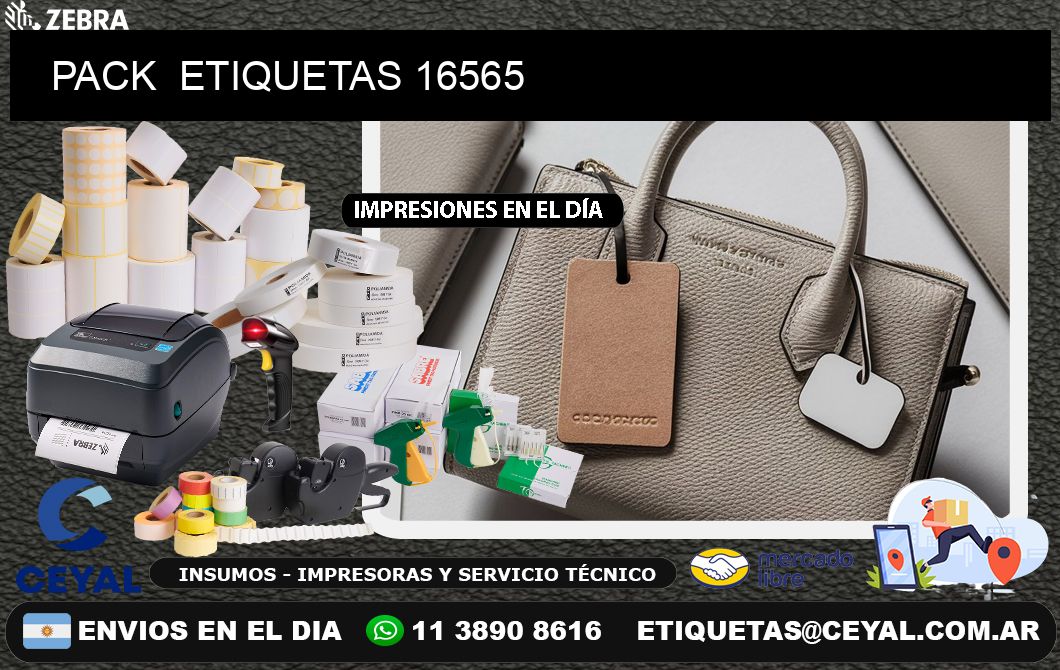 PACK  ETIQUETAS 16565